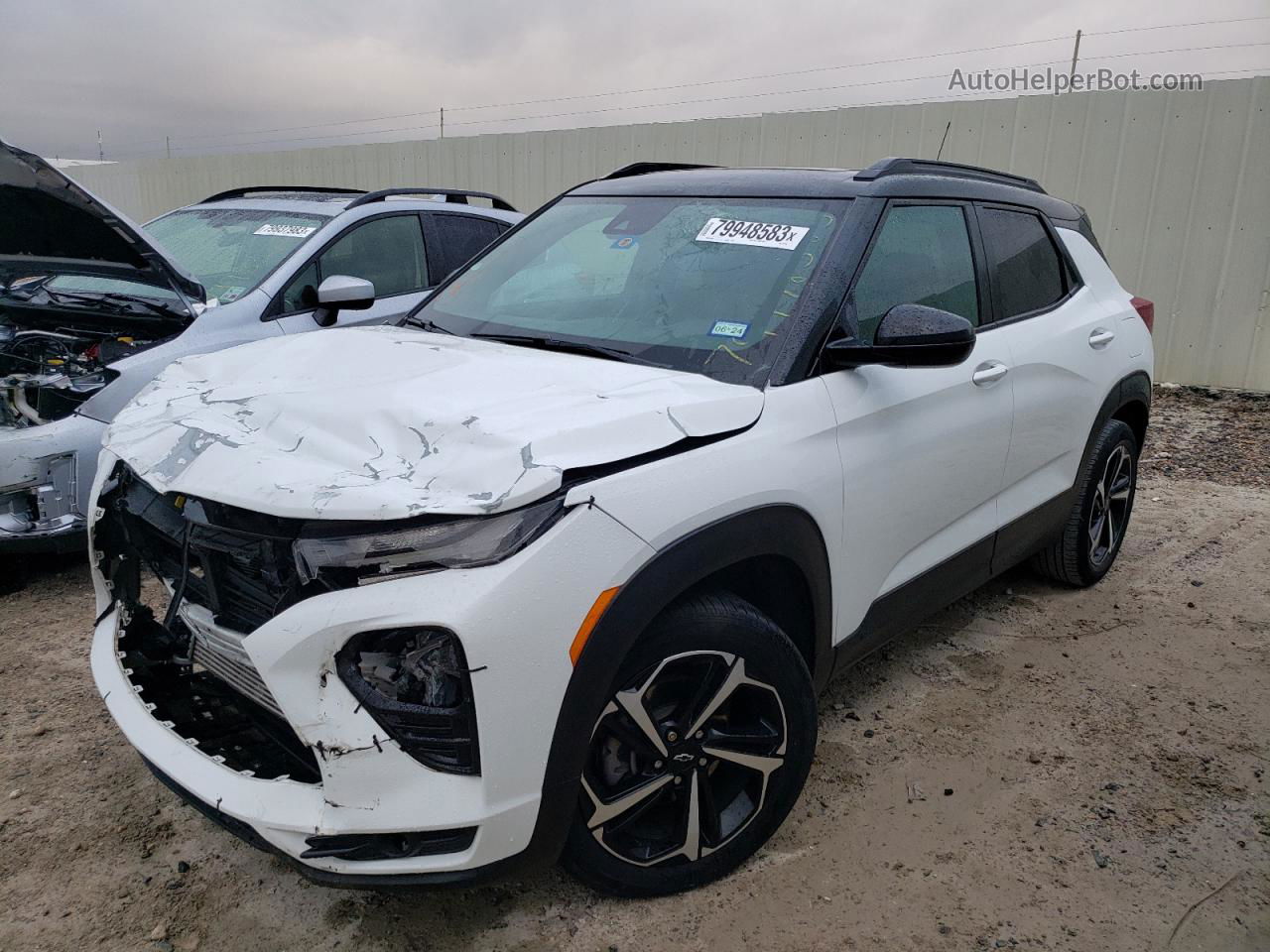 2021 Chevrolet Trailblazer Rs Белый vin: KL79MTSL2MB013280