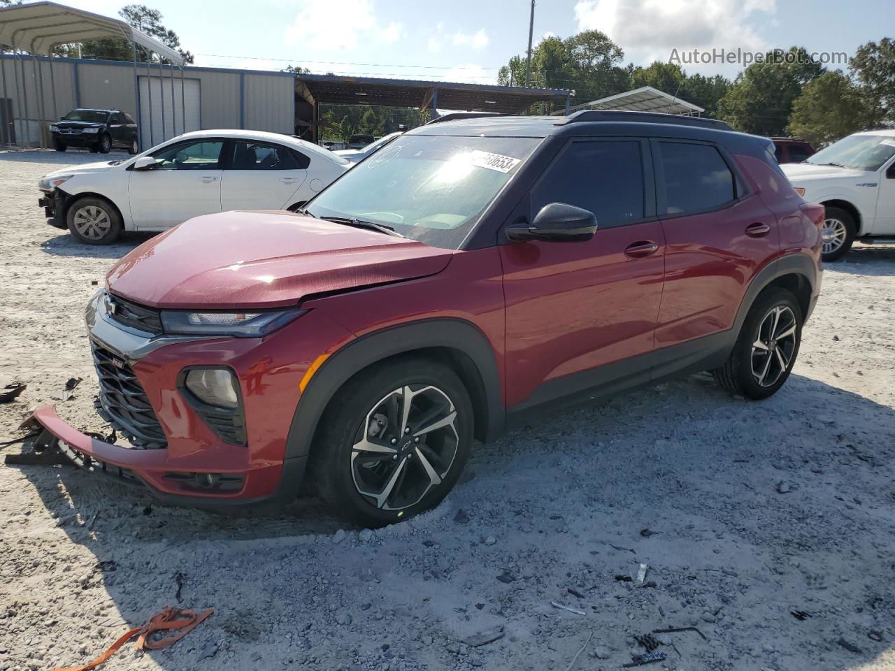 2021 Chevrolet Trailblazer Rs Red vin: KL79MTSL2MB025610