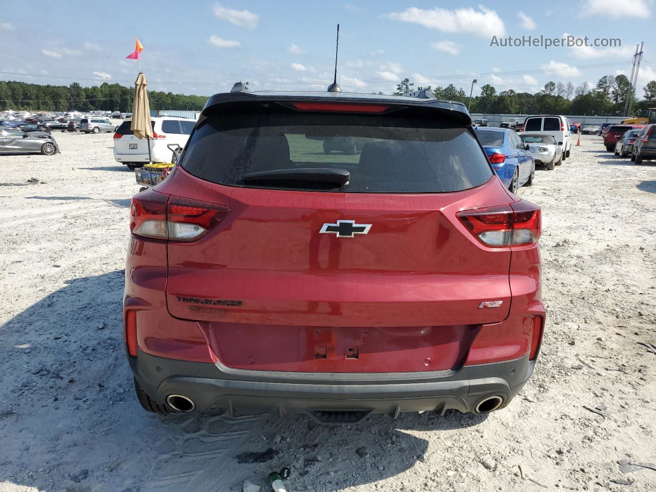 2021 Chevrolet Trailblazer Rs Red vin: KL79MTSL2MB025610