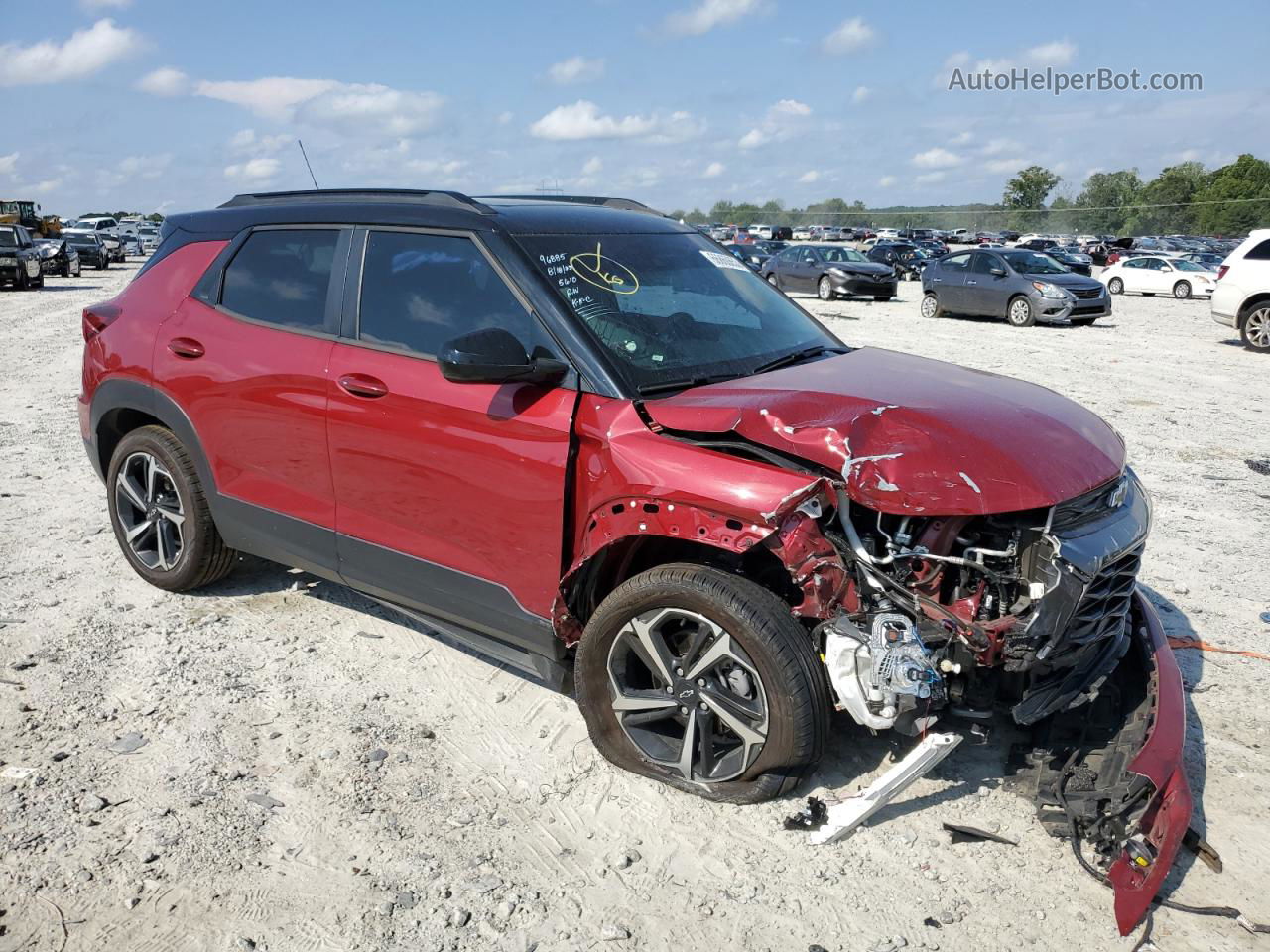 2021 Chevrolet Trailblazer Rs Red vin: KL79MTSL2MB025610