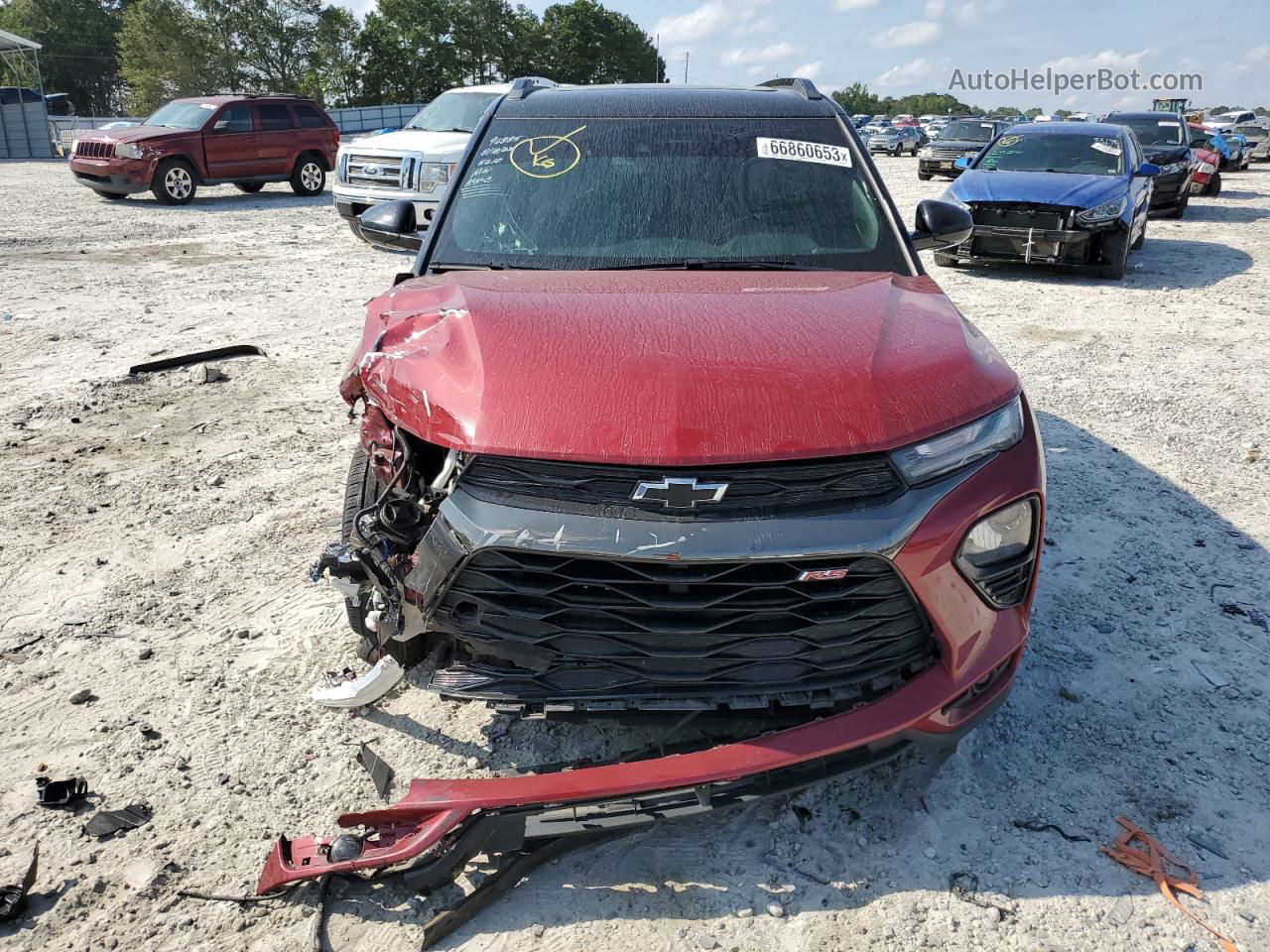 2021 Chevrolet Trailblazer Rs Red vin: KL79MTSL2MB025610