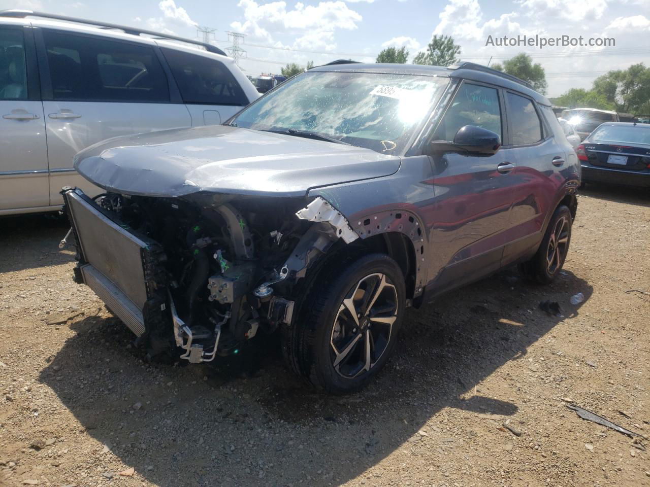 2021 Chevrolet Trailblazer Rs Gray vin: KL79MTSL2MB042360