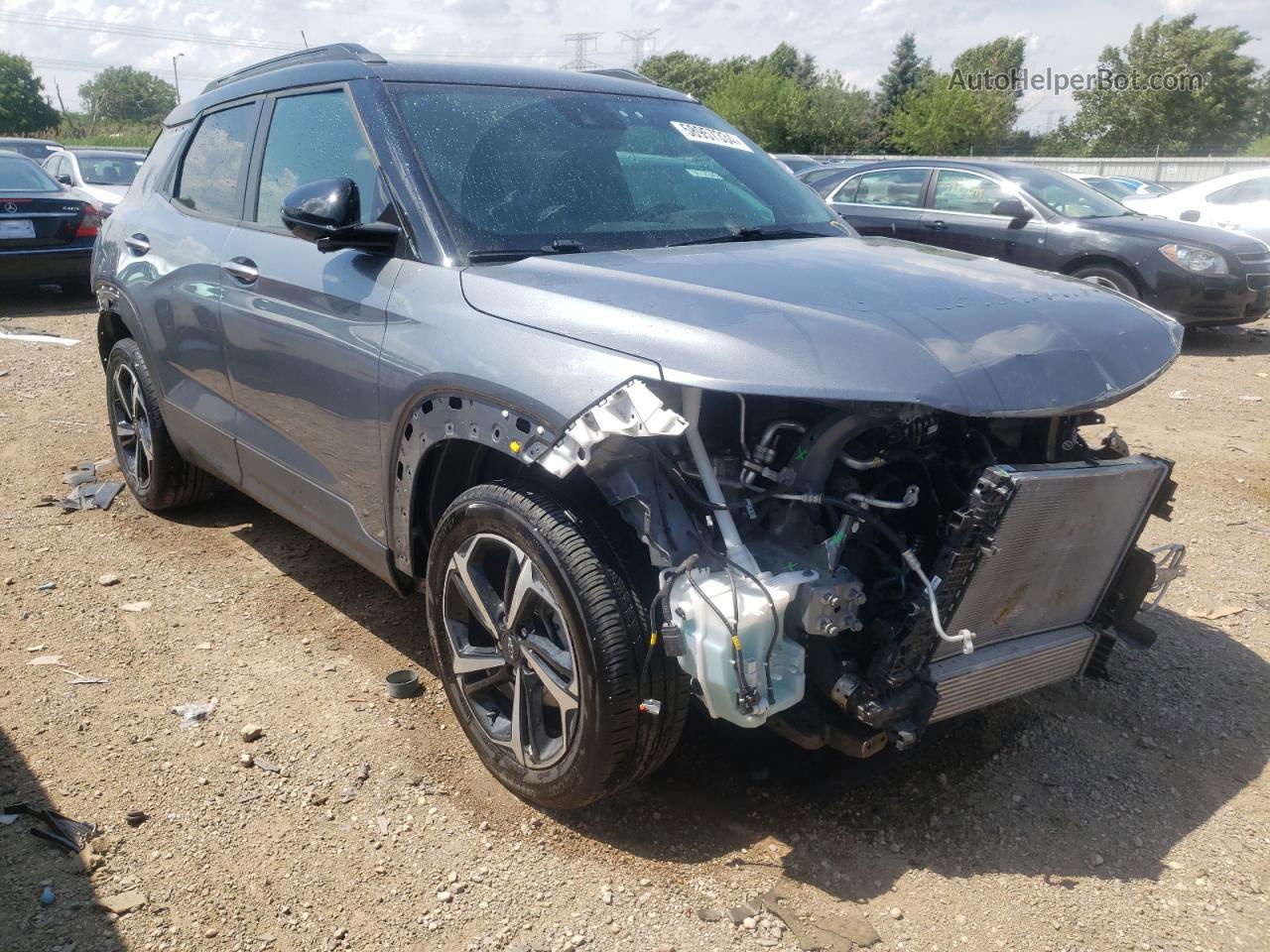 2021 Chevrolet Trailblazer Rs Gray vin: KL79MTSL2MB042360