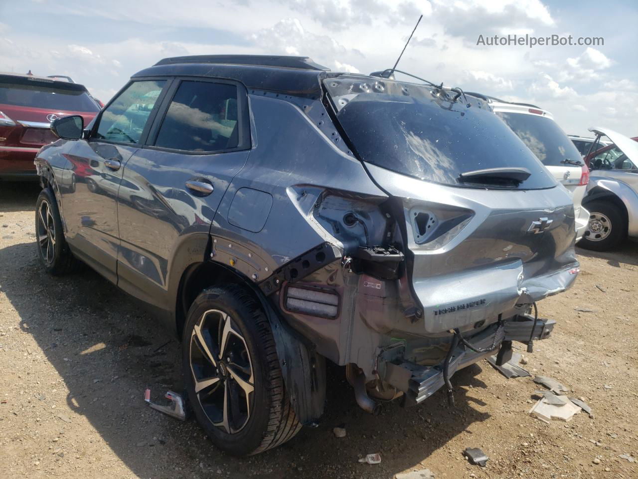 2021 Chevrolet Trailblazer Rs Gray vin: KL79MTSL2MB042360