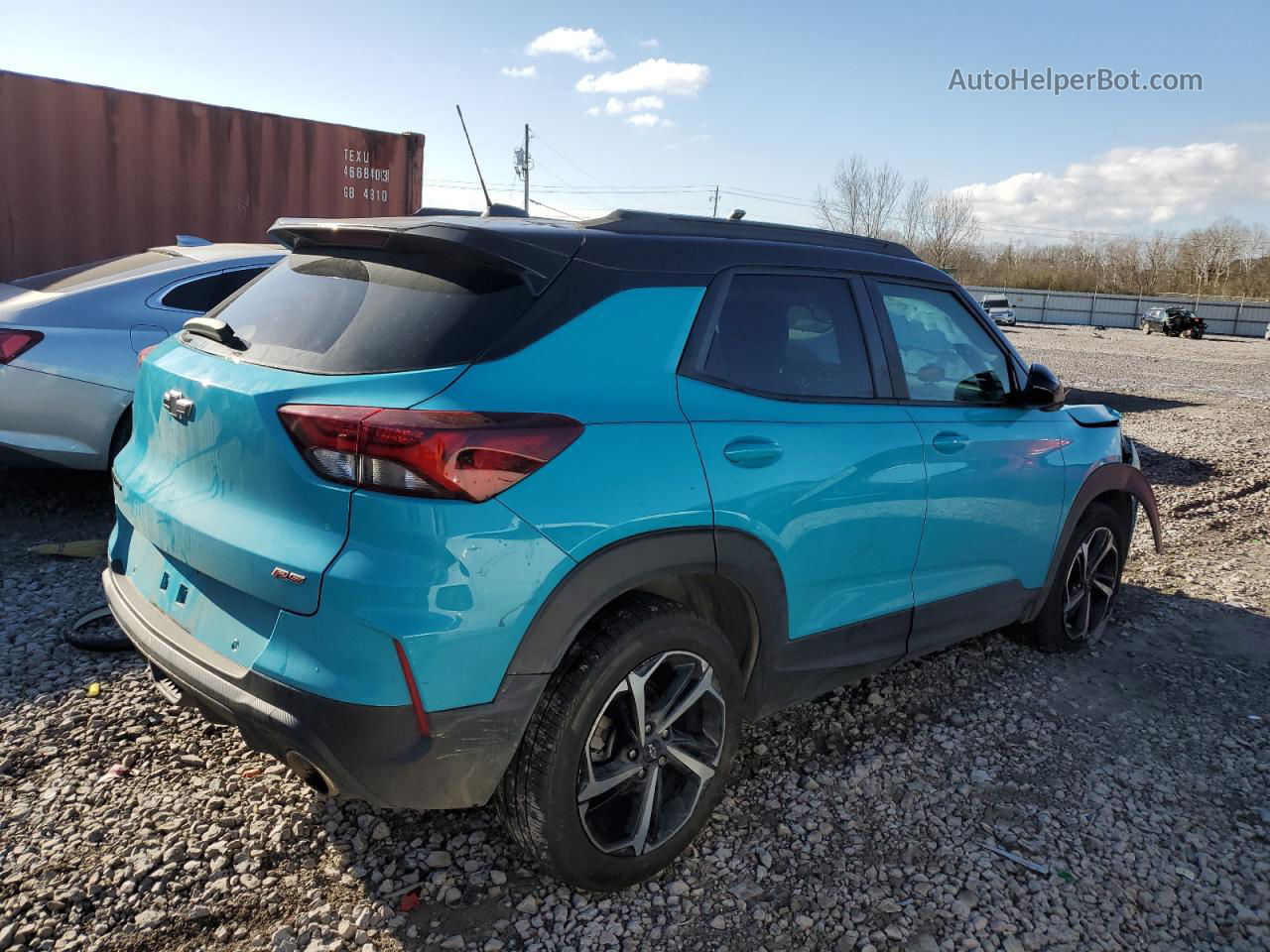 2021 Chevrolet Trailblazer Rs Turquoise vin: KL79MTSL2MB154057