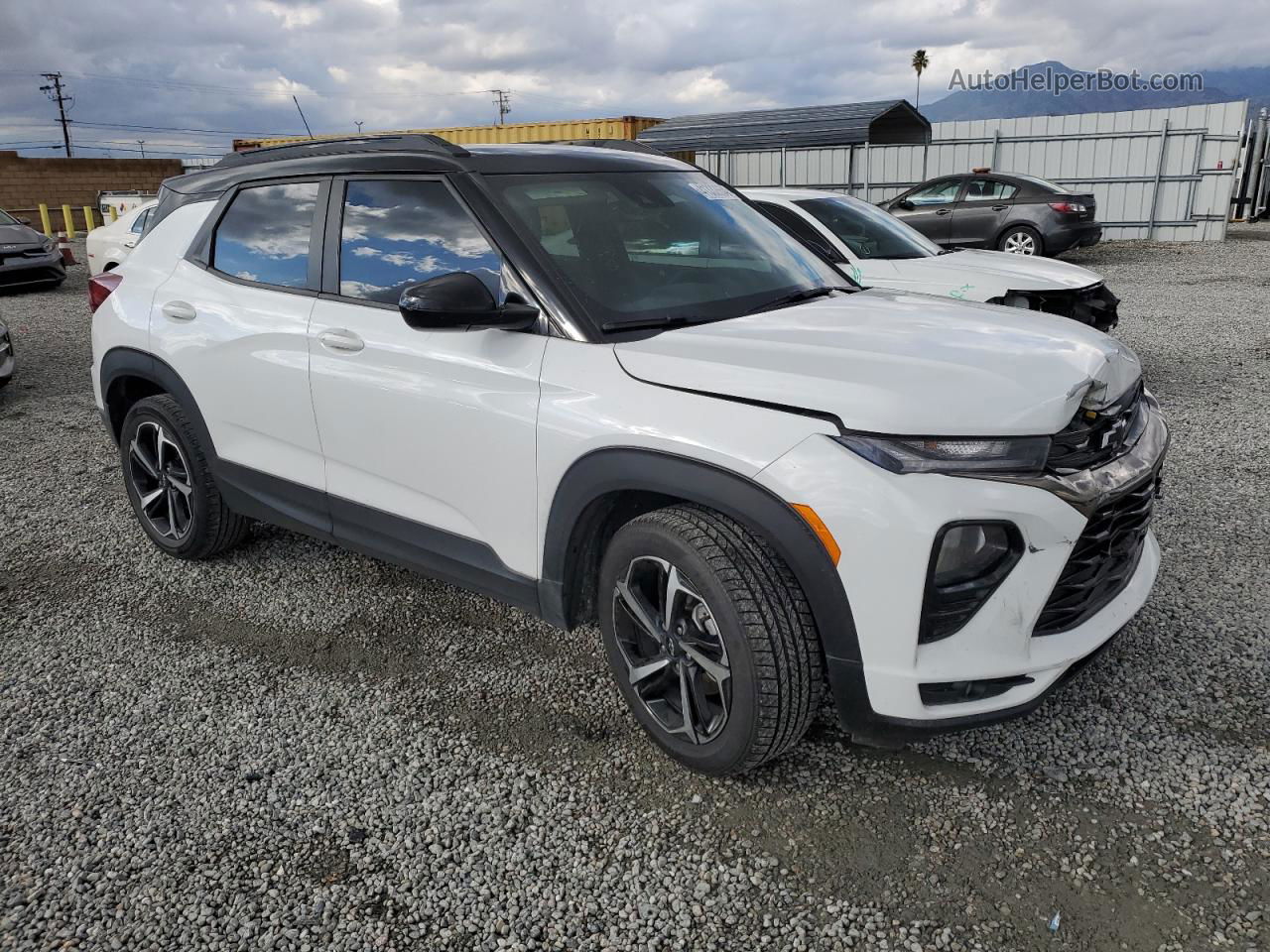 2021 Chevrolet Trailblazer Rs White vin: KL79MTSL3MB064058