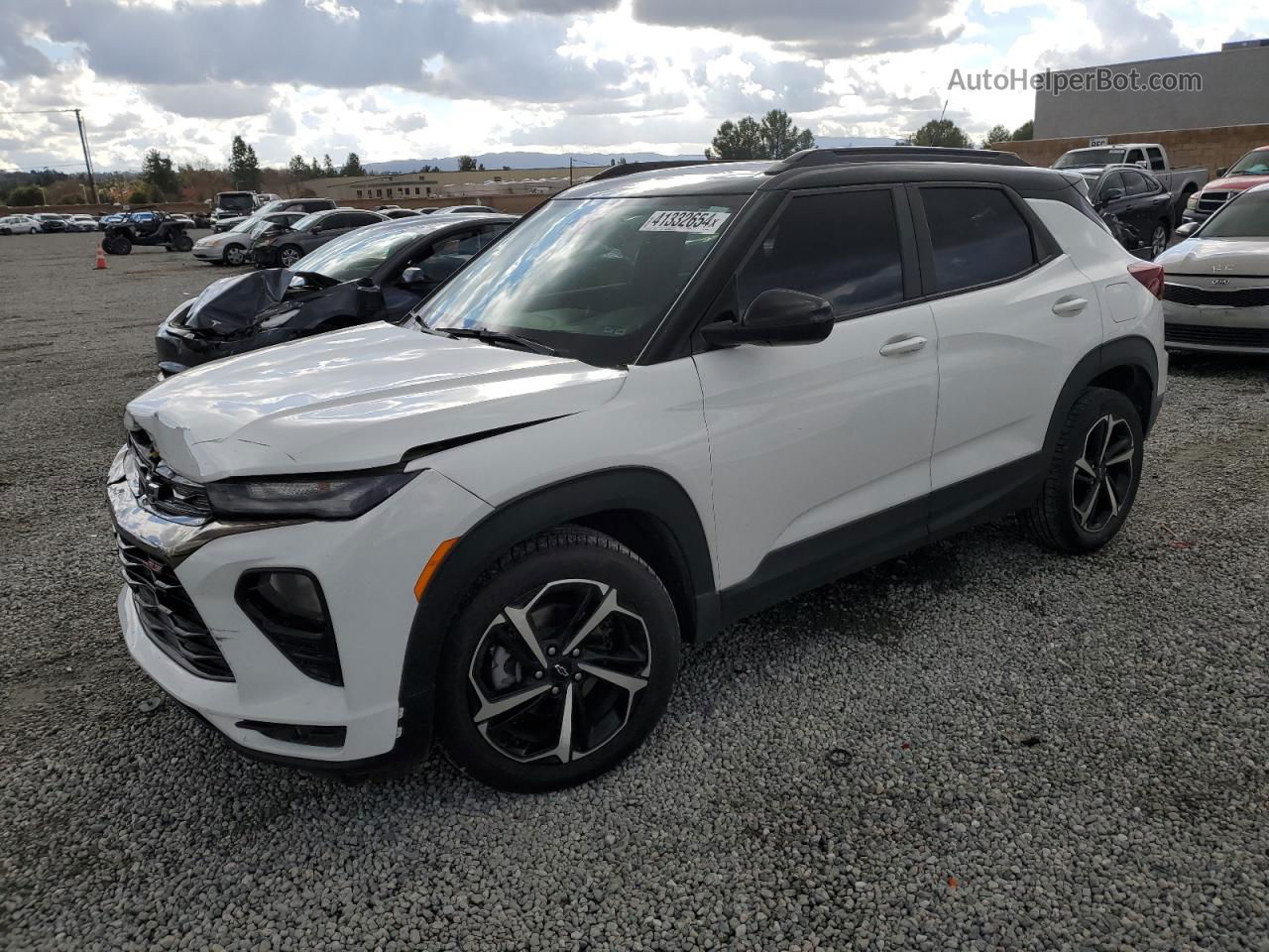 2021 Chevrolet Trailblazer Rs White vin: KL79MTSL3MB064058