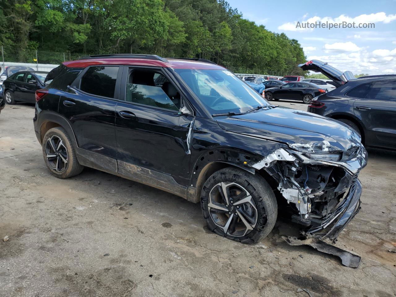 2021 Chevrolet Trailblazer Rs Black vin: KL79MTSL3MB157663