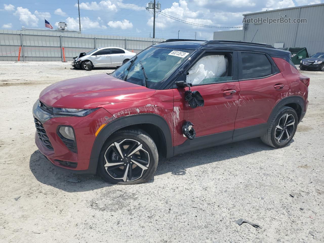 2021 Chevrolet Trailblazer Rs Red vin: KL79MTSL4MB148406