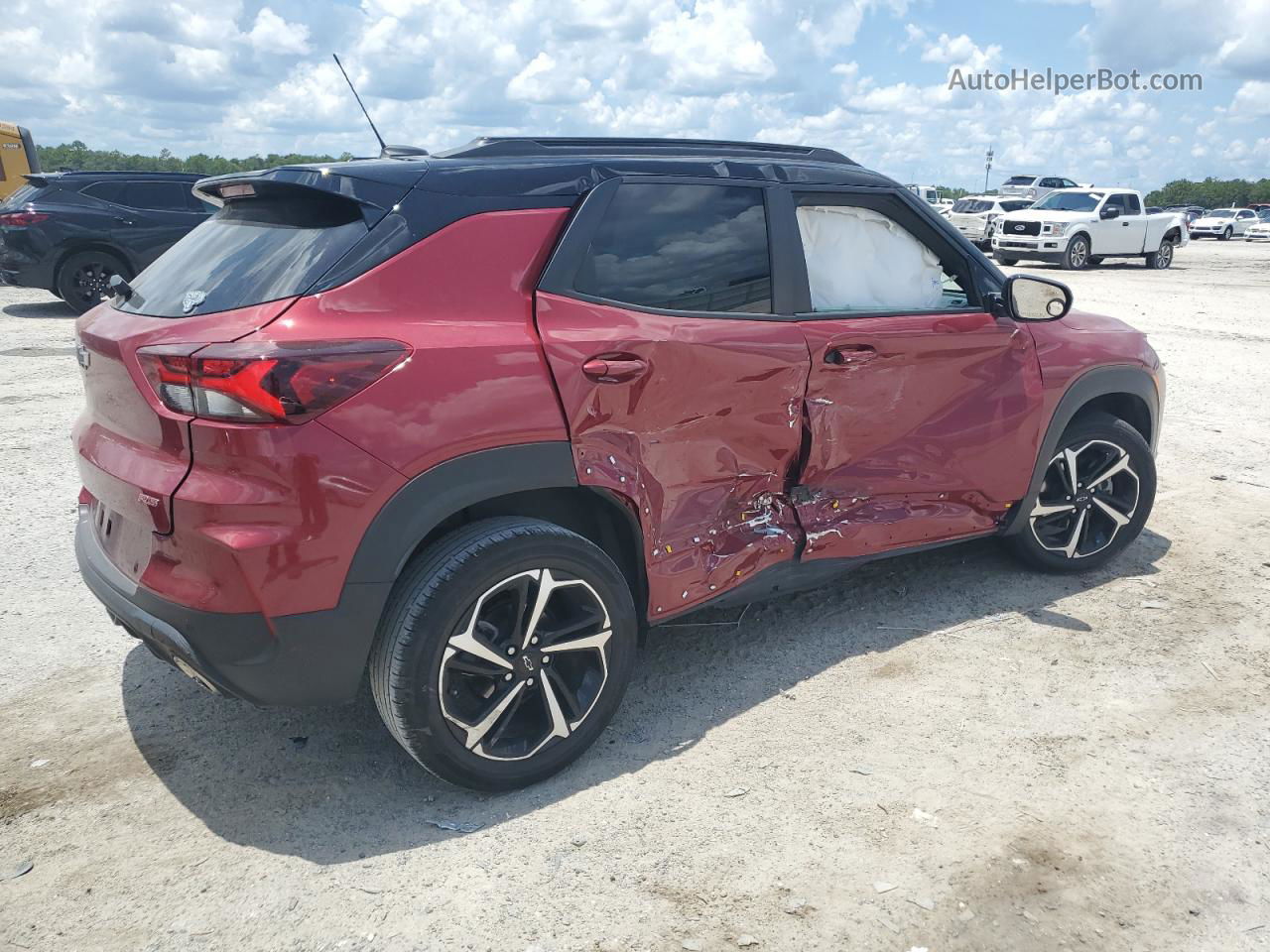 2021 Chevrolet Trailblazer Rs Red vin: KL79MTSL4MB148406