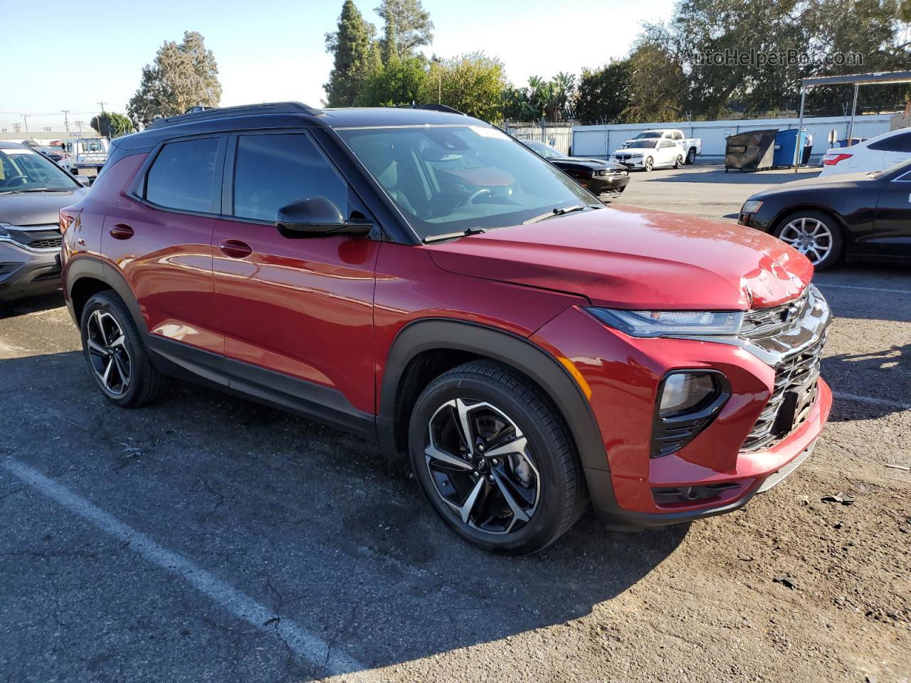 2021 Chevrolet Trailblazer Rs Red vin: KL79MTSL5MB117648