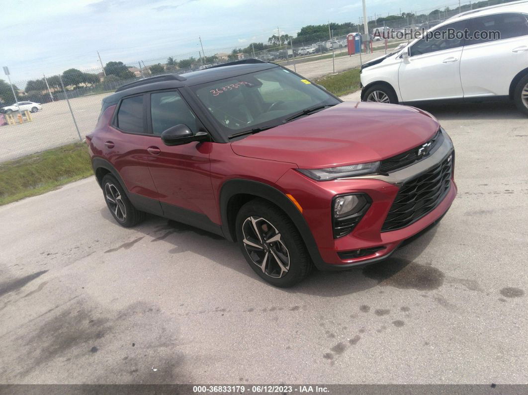 2021 Chevrolet Trailblazer Rs Red vin: KL79MTSL6MB015436