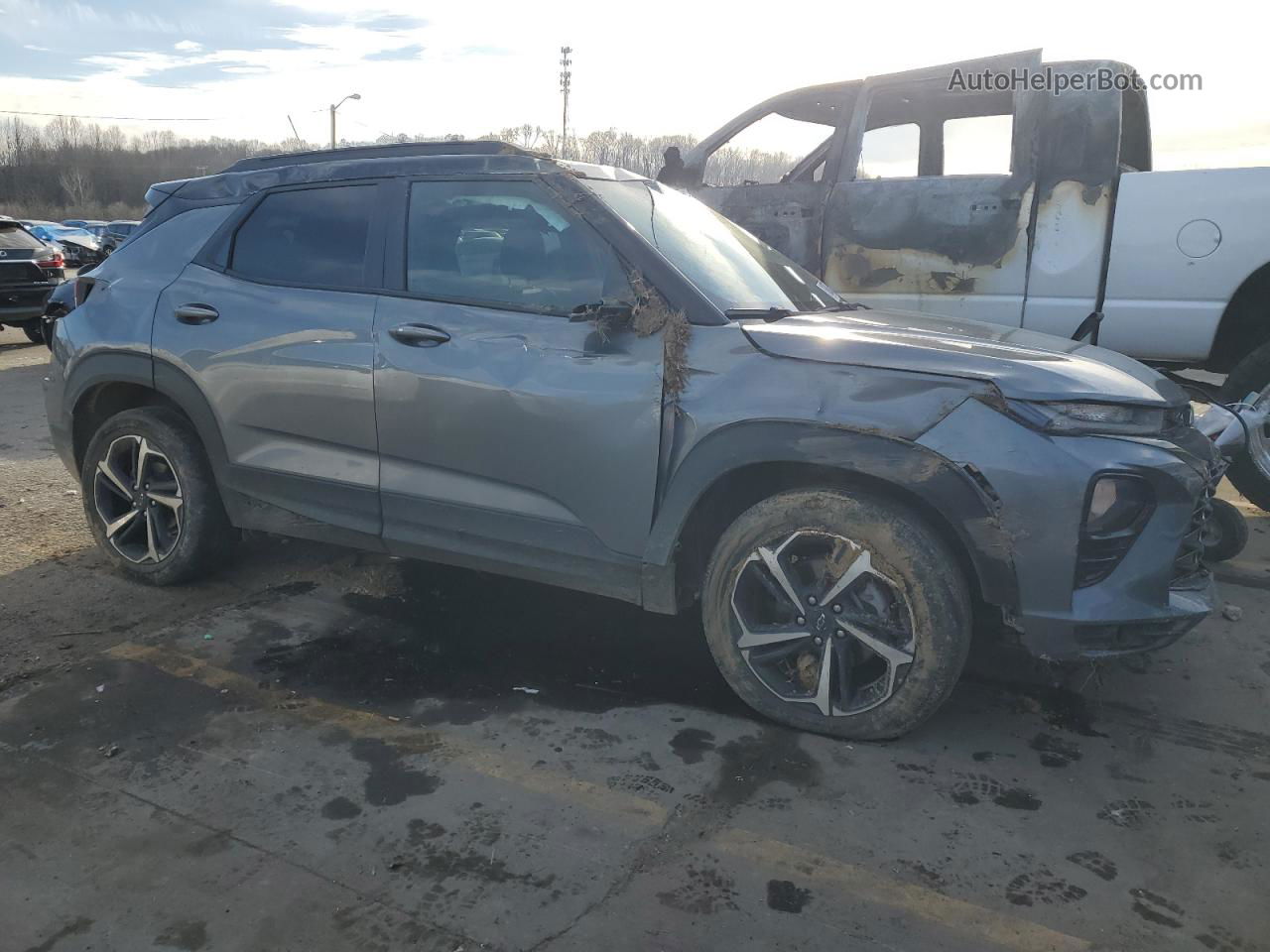 2021 Chevrolet Trailblazer Rs Серебряный vin: KL79MTSL6MB111941