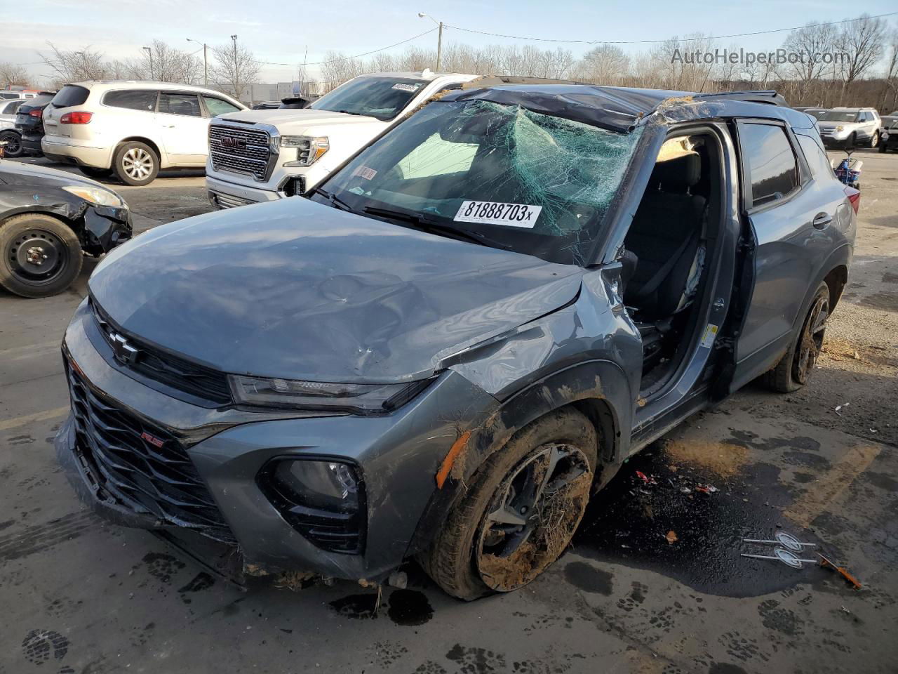 2021 Chevrolet Trailblazer Rs Серебряный vin: KL79MTSL6MB111941