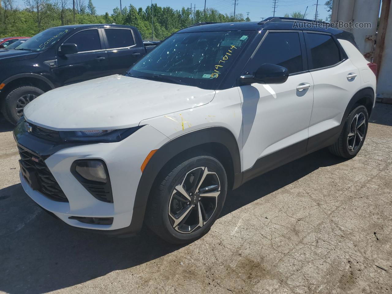 2021 Chevrolet Trailblazer Rs White vin: KL79MTSL7MB058621