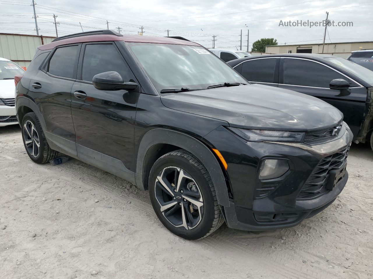 2021 Chevrolet Trailblazer Rs Black vin: KL79MTSL7MB074348