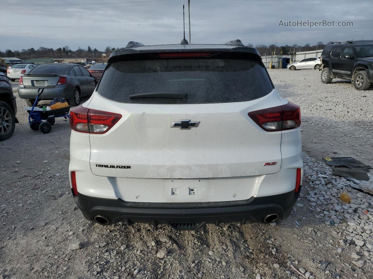 2021 Chevrolet Trailblazer Rs White vin: KL79MTSL7MB157827