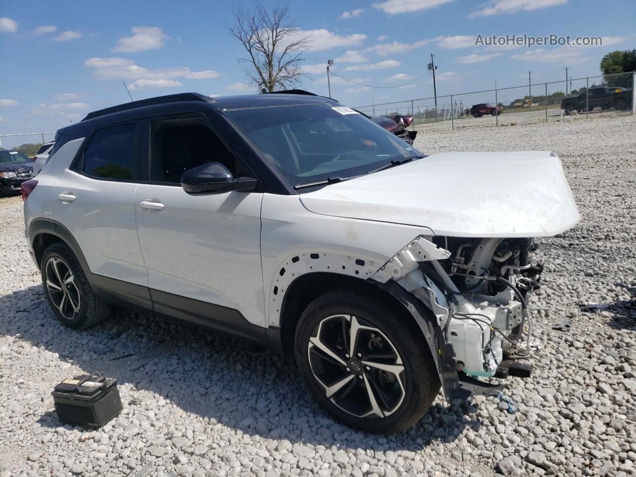 2021 Chevrolet Trailblazer Rs White vin: KL79MTSL7MB172974