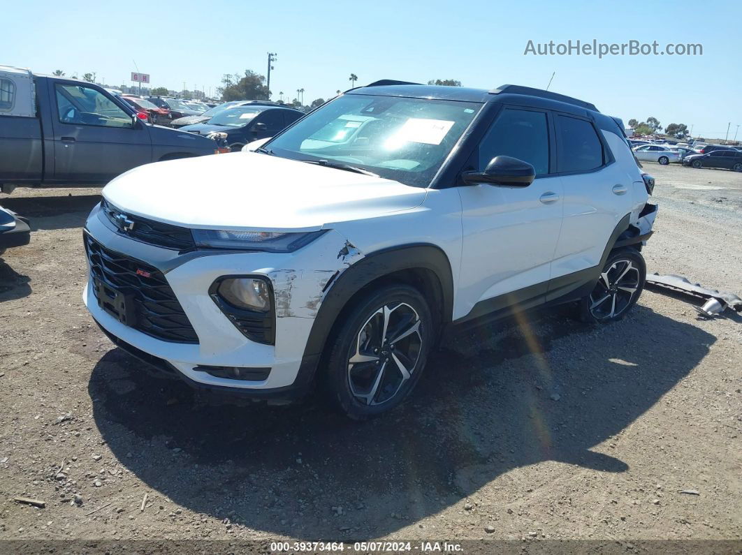 2021 Chevrolet Trailblazer Fwd Rs White vin: KL79MTSL7MB178998