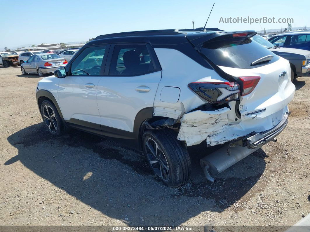 2021 Chevrolet Trailblazer Fwd Rs White vin: KL79MTSL7MB178998