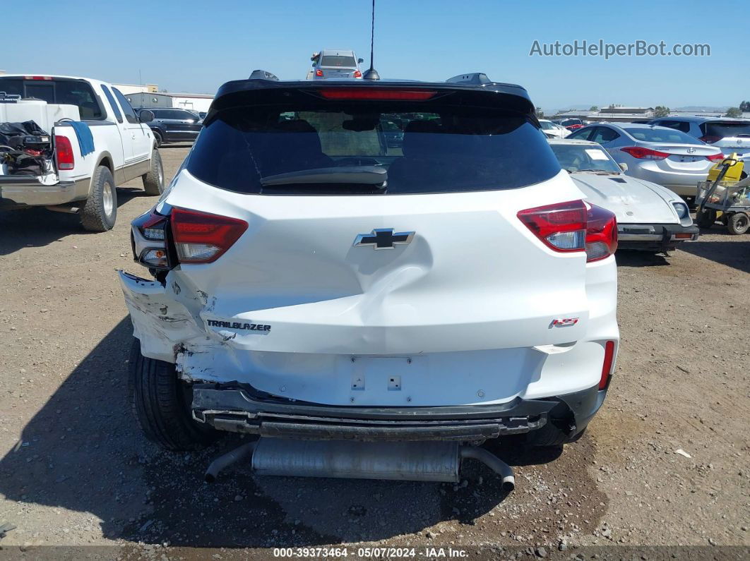 2021 Chevrolet Trailblazer Fwd Rs White vin: KL79MTSL7MB178998