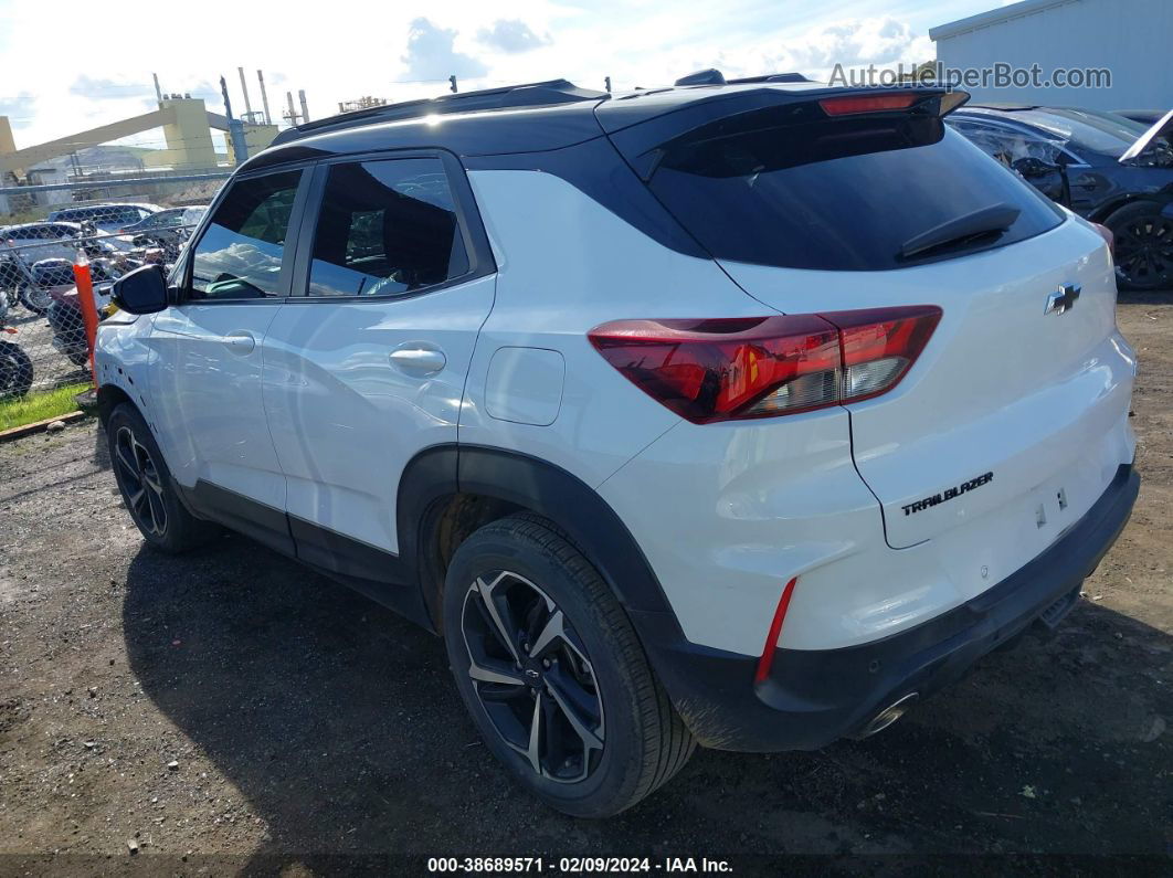 2021 Chevrolet Trailblazer Fwd Rs White vin: KL79MTSL9MB092477