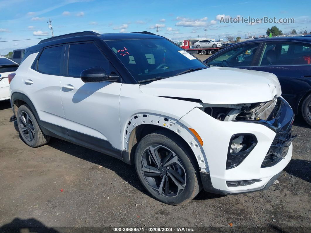 2021 Chevrolet Trailblazer Fwd Rs White vin: KL79MTSL9MB092477