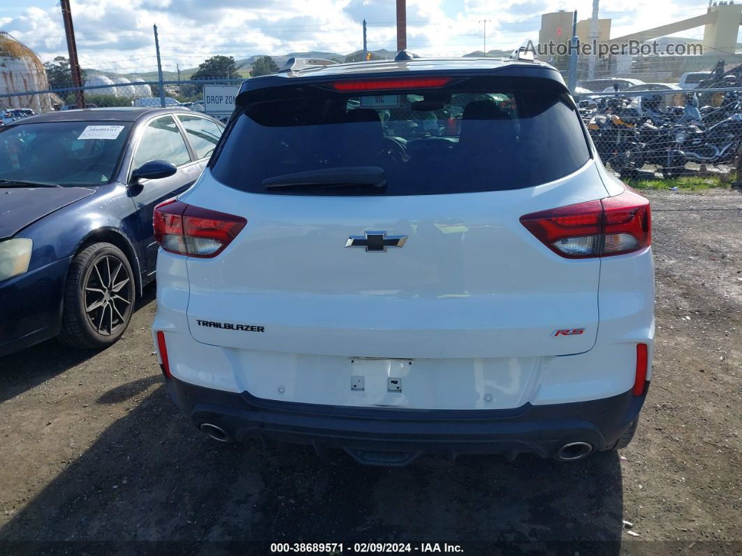 2021 Chevrolet Trailblazer Fwd Rs White vin: KL79MTSL9MB092477