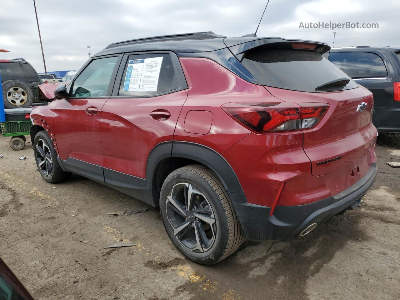 2021 Chevrolet Trailblazer Rs Red vin: KL79MTSL9MB148837