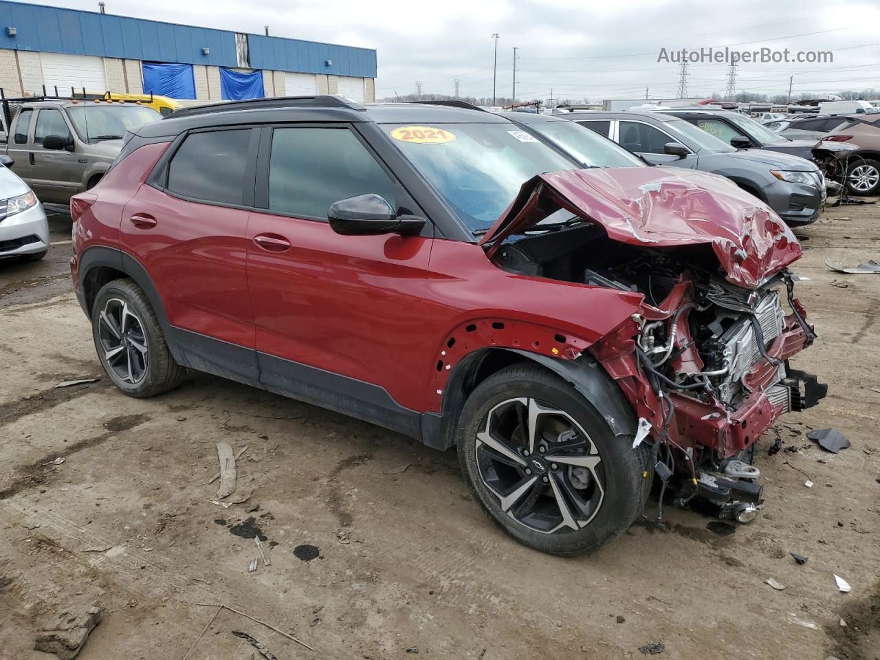 2021 Chevrolet Trailblazer Rs Red vin: KL79MTSL9MB148837