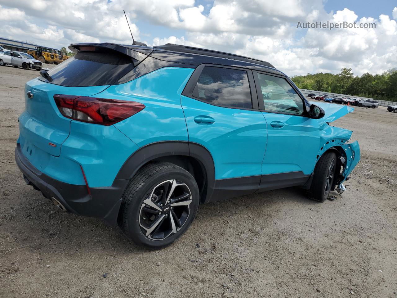 2021 Chevrolet Trailblazer Rs Blue vin: KL79MTSL9MB170014