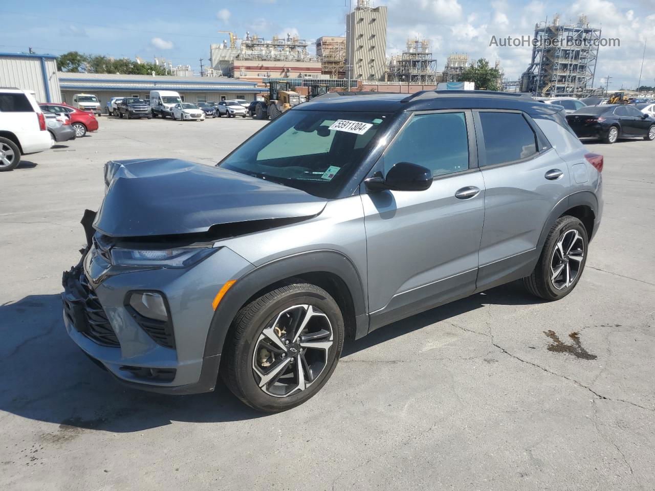 2021 Chevrolet Trailblazer Rs Gray vin: KL79MTSLXMB061142