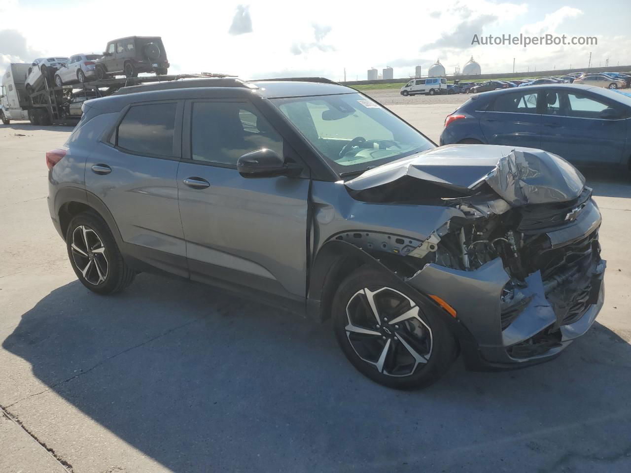 2021 Chevrolet Trailblazer Rs Gray vin: KL79MTSLXMB061142