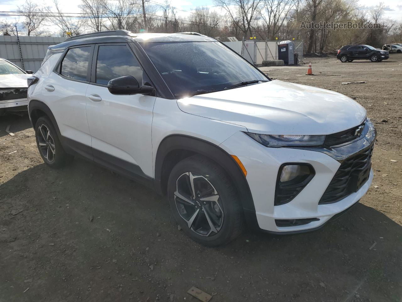 2021 Chevrolet Trailblazer Rs White vin: KL79MTSLXMB091967