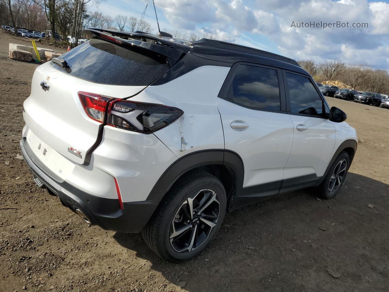 2021 Chevrolet Trailblazer Rs White vin: KL79MTSLXMB091967