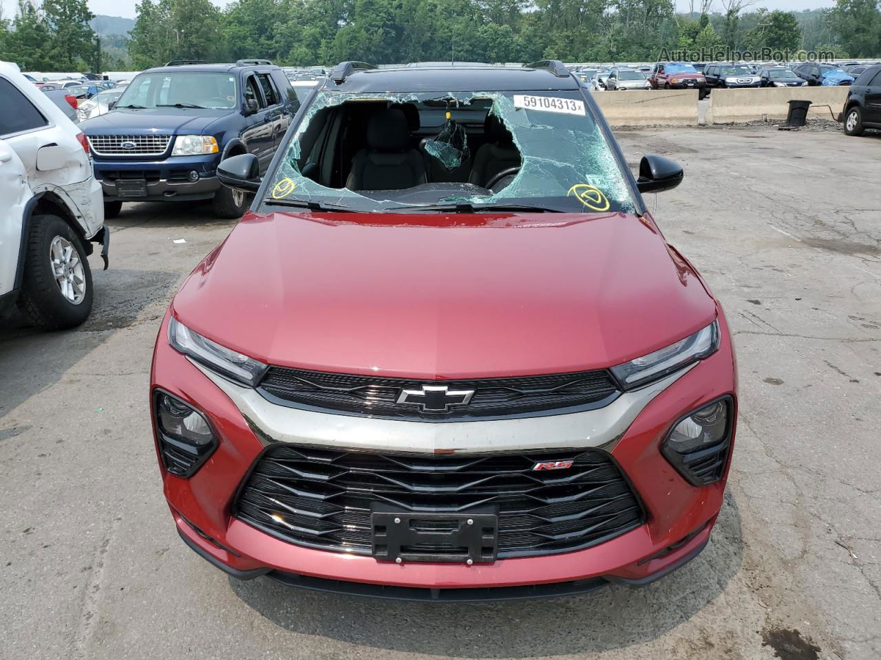 2021 Chevrolet Trailblazer Rs Red vin: KL79MUSL2MB140066