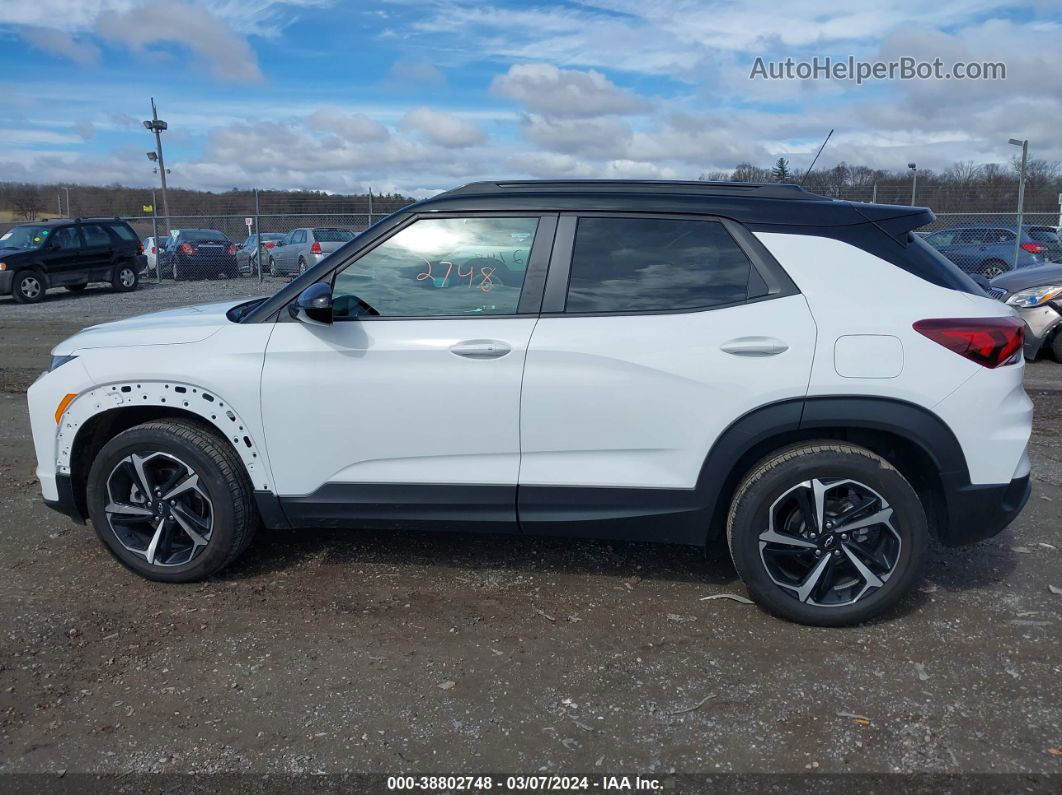 2021 Chevrolet Trailblazer Awd Rs White vin: KL79MUSL2MB154551