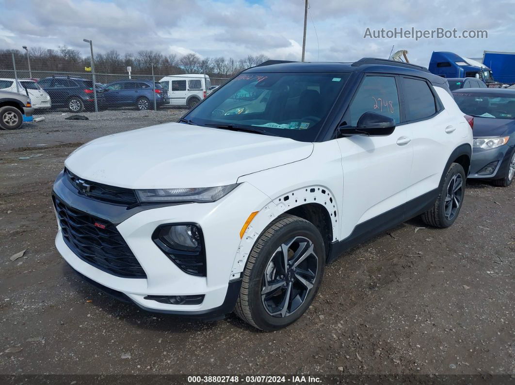 2021 Chevrolet Trailblazer Awd Rs White vin: KL79MUSL2MB154551