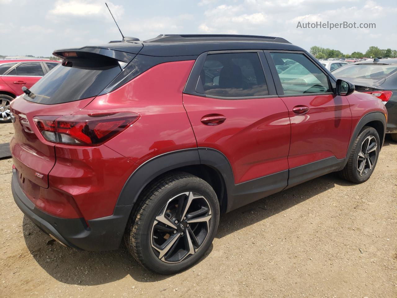 2021 Chevrolet Trailblazer Rs Red vin: KL79MUSL3MB069086