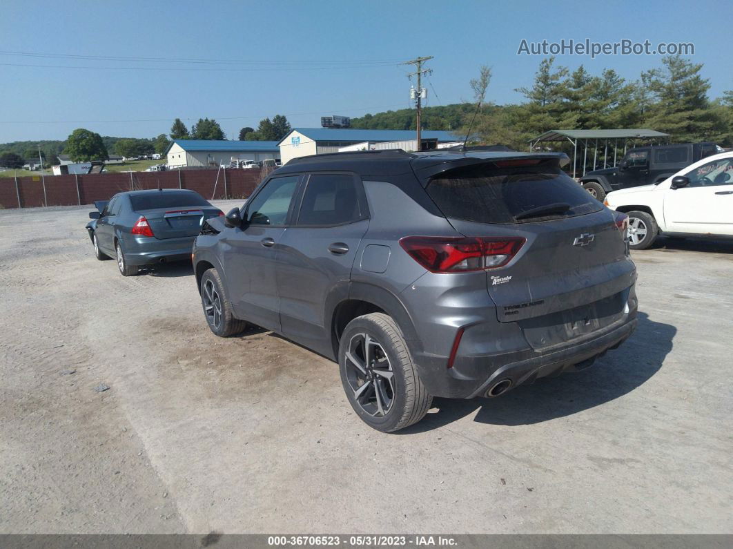 2021 Chevrolet Trailblazer Rs Gray vin: KL79MUSL3MB100921