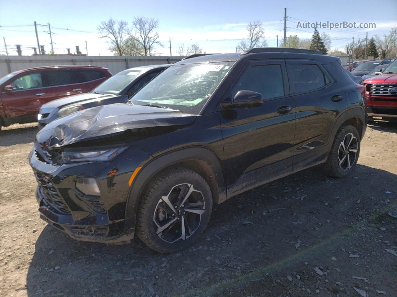 2021 Chevrolet Trailblazer Rs Black vin: KL79MUSL4MB074006