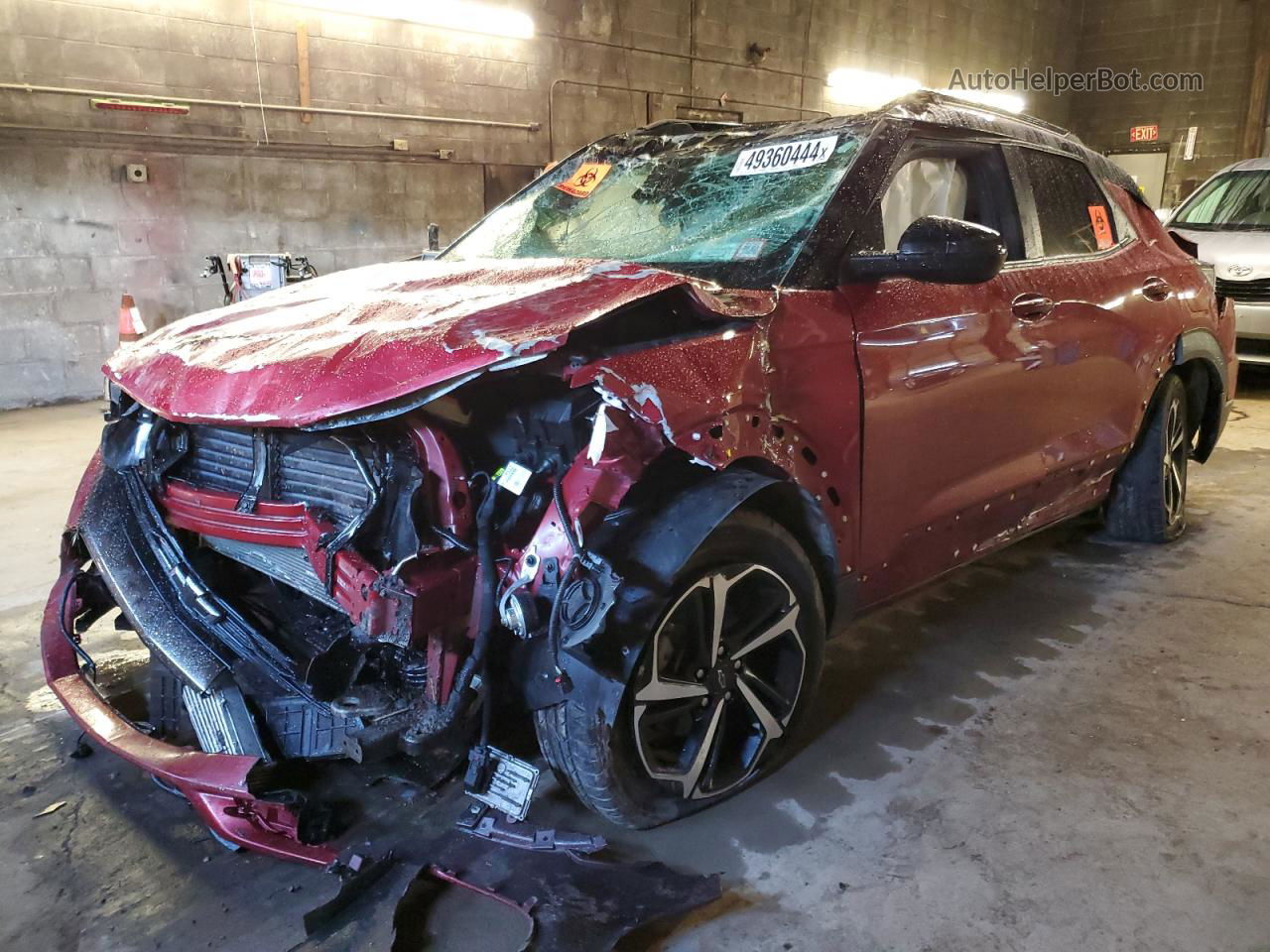 2021 Chevrolet Trailblazer Rs Red vin: KL79MUSL4MB083191