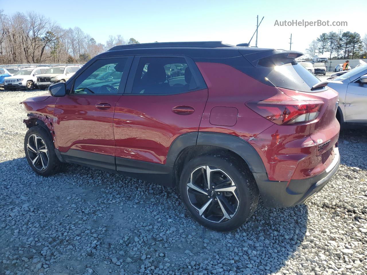 2021 Chevrolet Trailblazer Rs Burgundy vin: KL79MUSL5MB012078