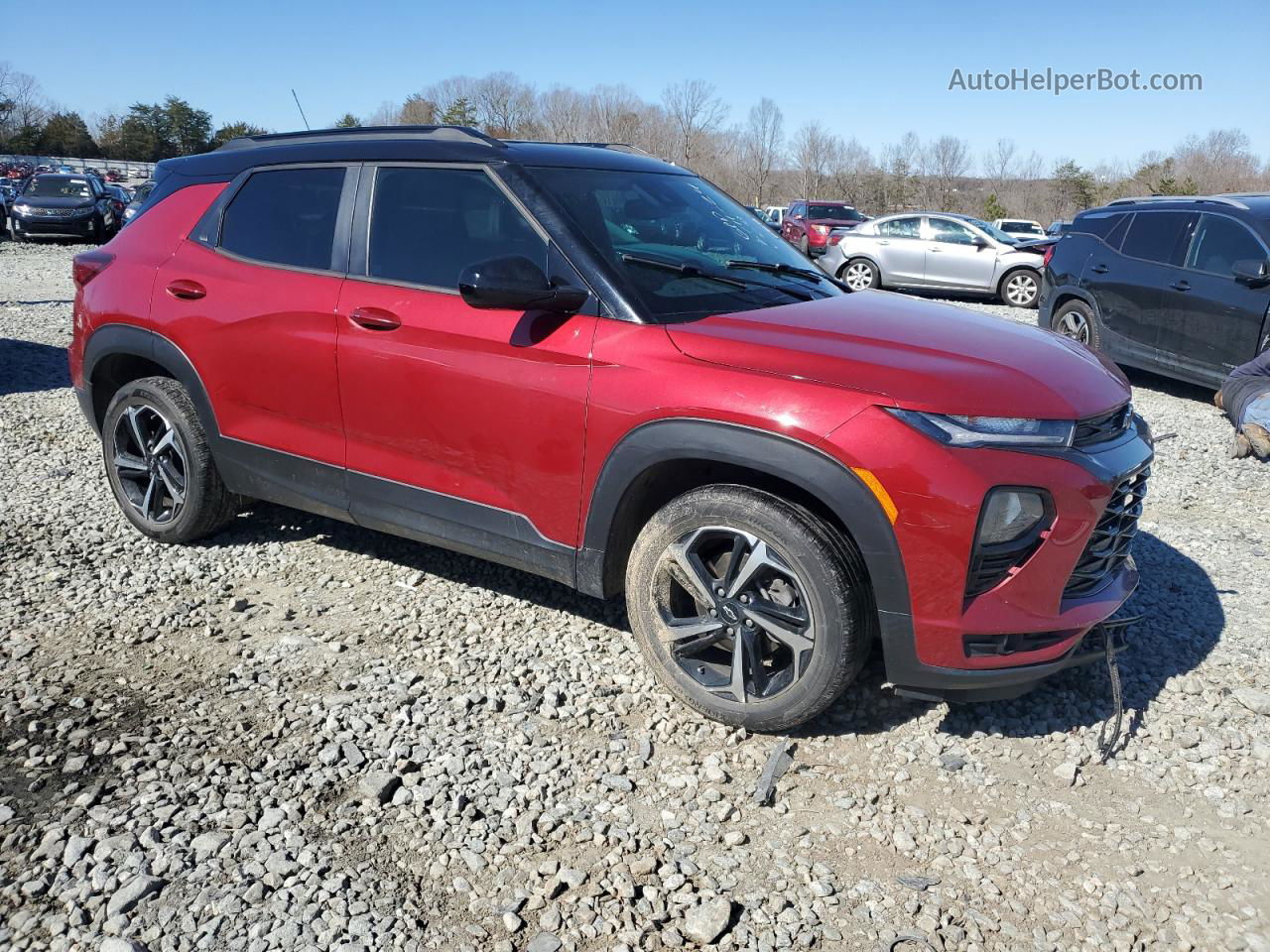 2021 Chevrolet Trailblazer Rs Burgundy vin: KL79MUSL5MB012078