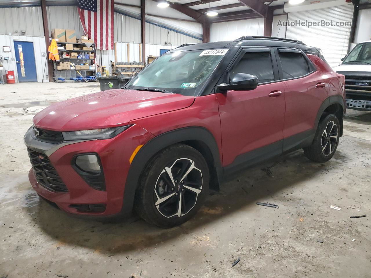 2021 Chevrolet Trailblazer Rs Maroon vin: KL79MUSL5MB095298