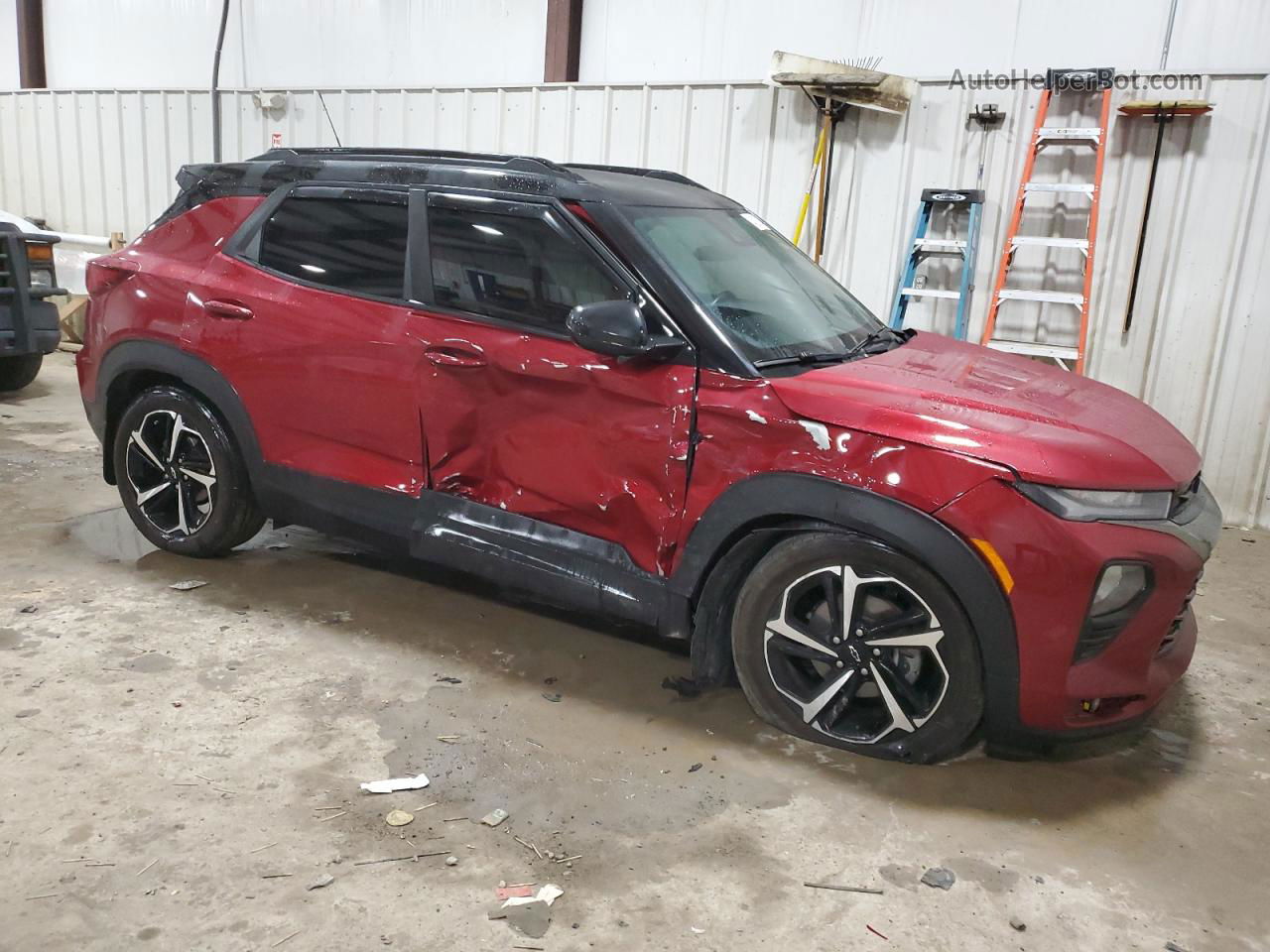 2021 Chevrolet Trailblazer Rs Maroon vin: KL79MUSL5MB095298