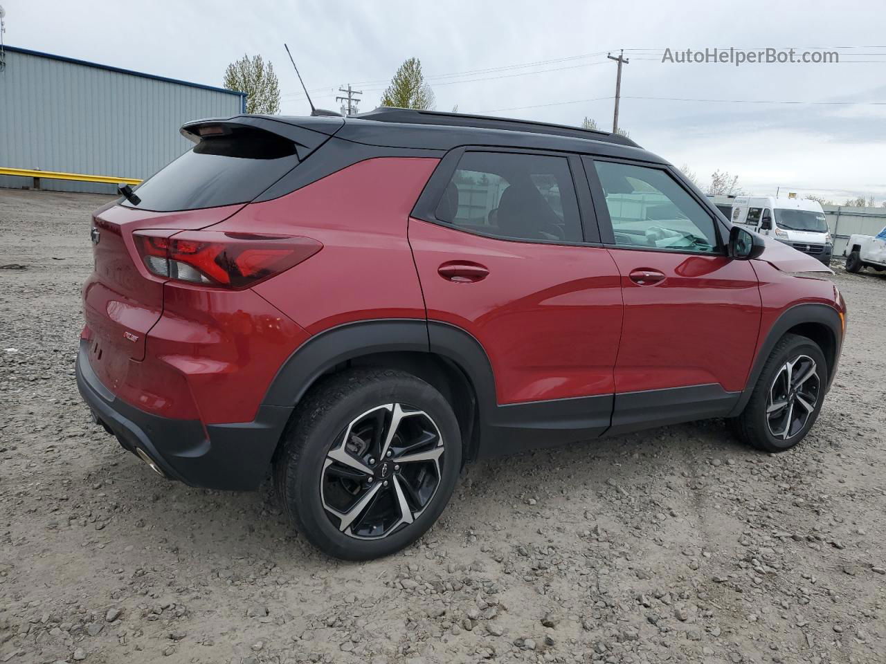 2021 Chevrolet Trailblazer Rs Red vin: KL79MUSL5MB137954