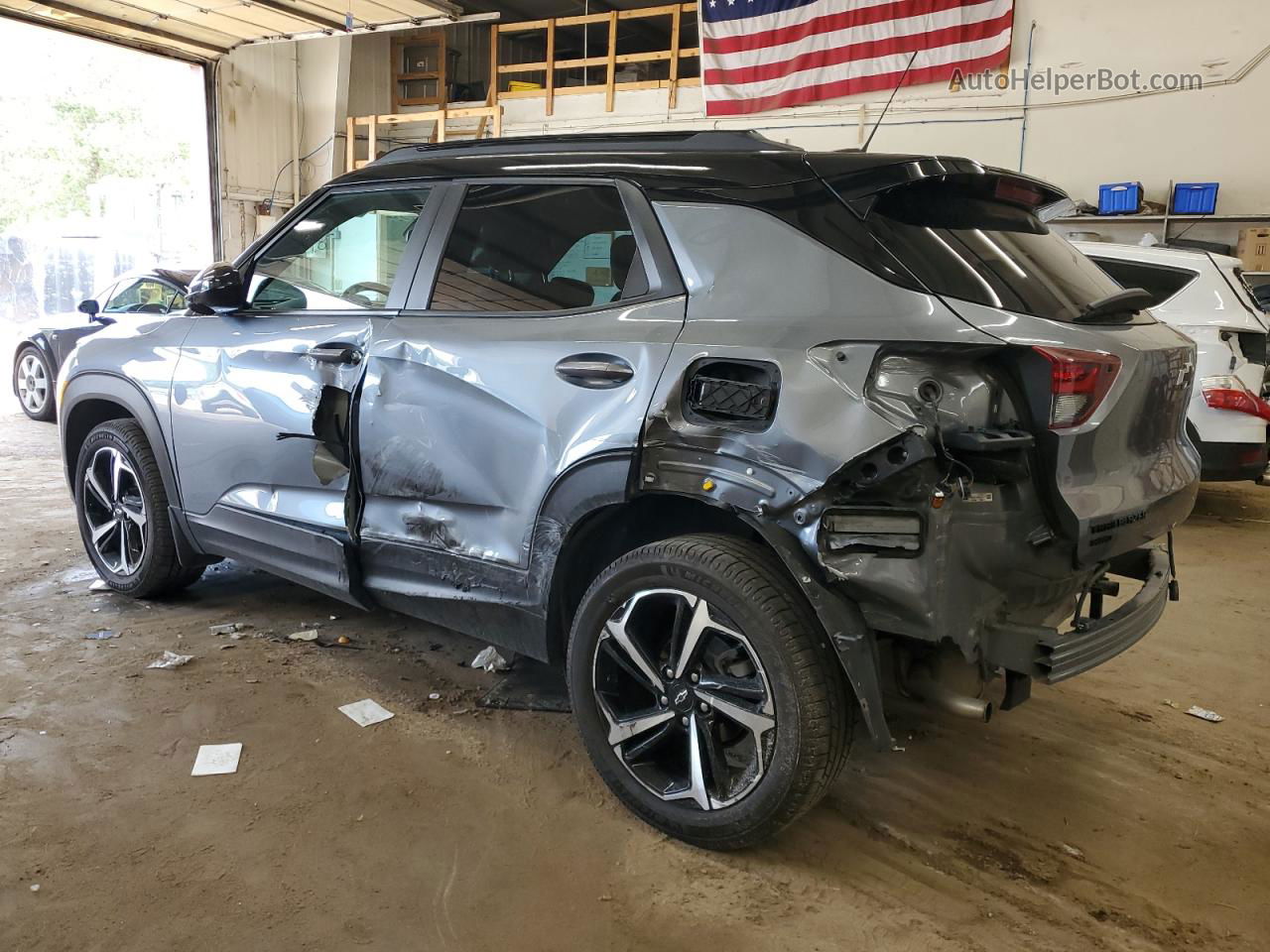 2021 Chevrolet Trailblazer Rs Gray vin: KL79MUSL7MB014317