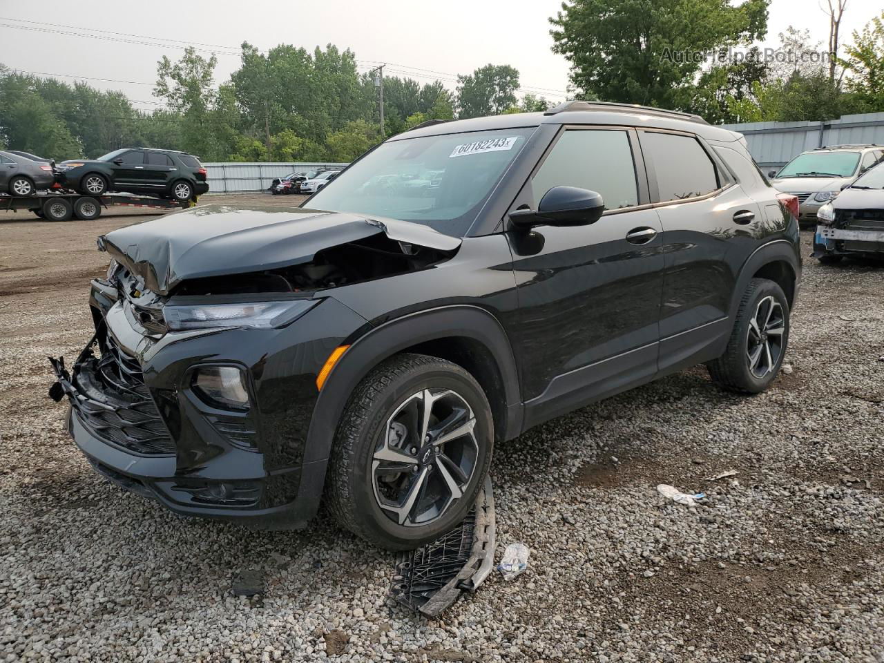 2021 Chevrolet Trailblazer Rs Black vin: KL79MUSL7MB019873