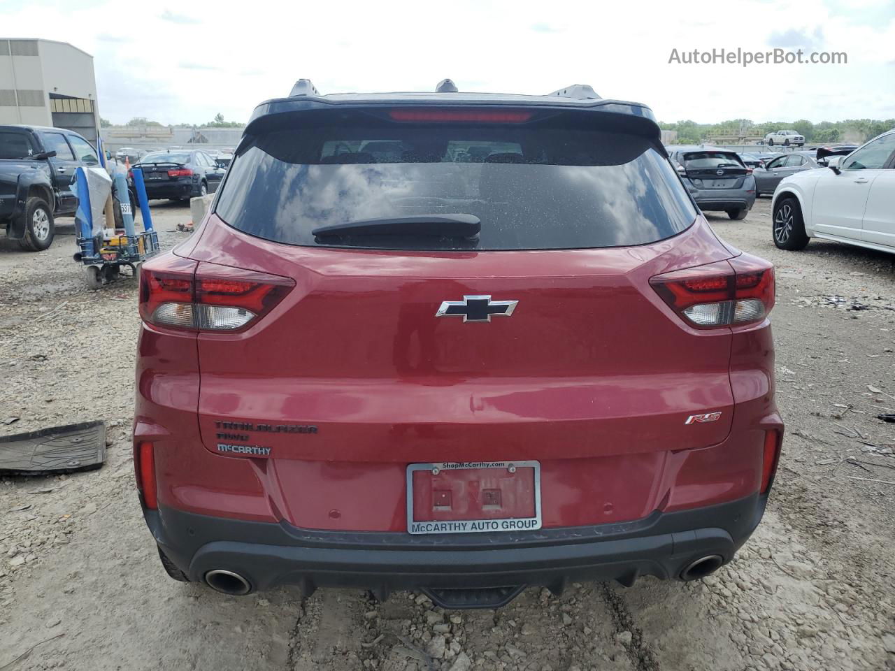 2021 Chevrolet Trailblazer Rs Red vin: KL79MUSL7MB057409